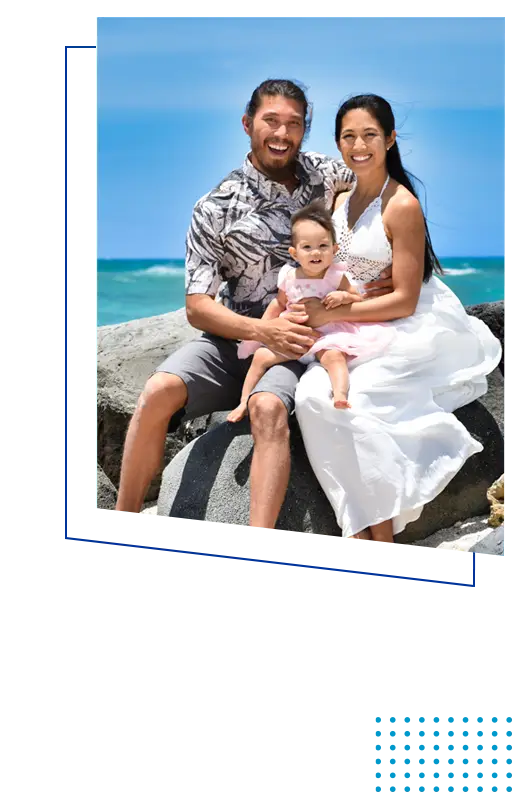 Chiropractor Ewa Beach HI Brenden Calio & Charlene Poderoso Family