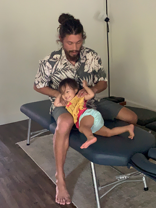 Chiropractor Ewa Beach HI Brenden Calio With Little Girl